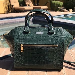 kate spade Bags - Kate Spade Green Crocodile Embossed Satchel kate spade Bags - Kate Spade Green Crocodile Embossed Satchel